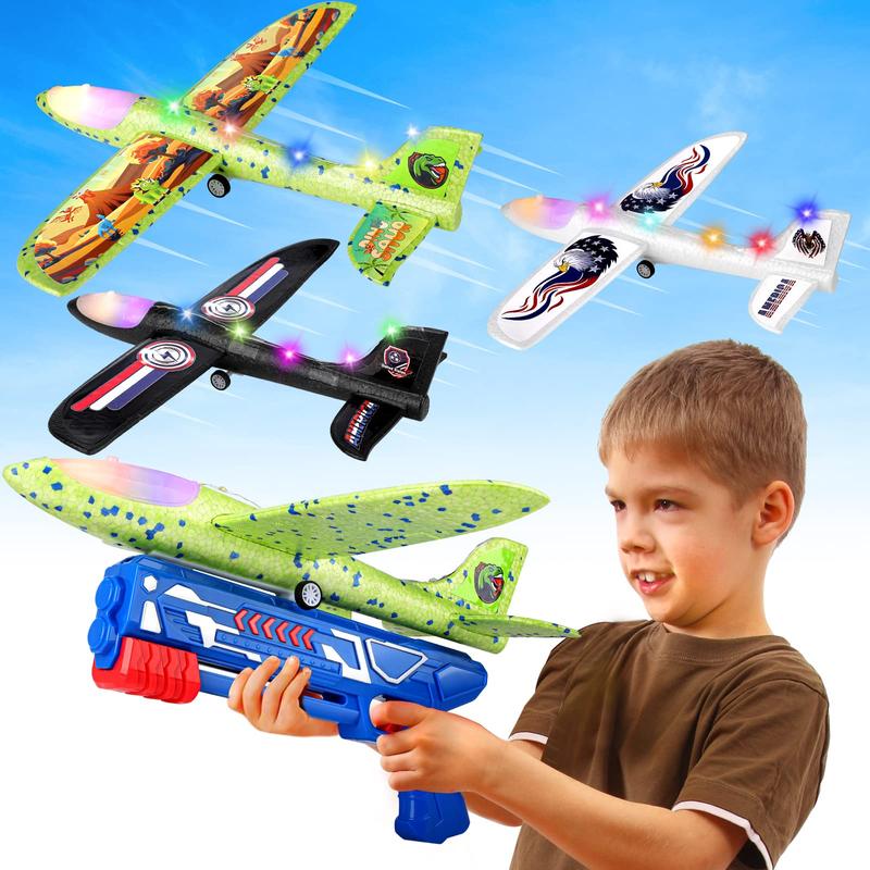 3 Pack Airplane Launcher Toy, 12.6