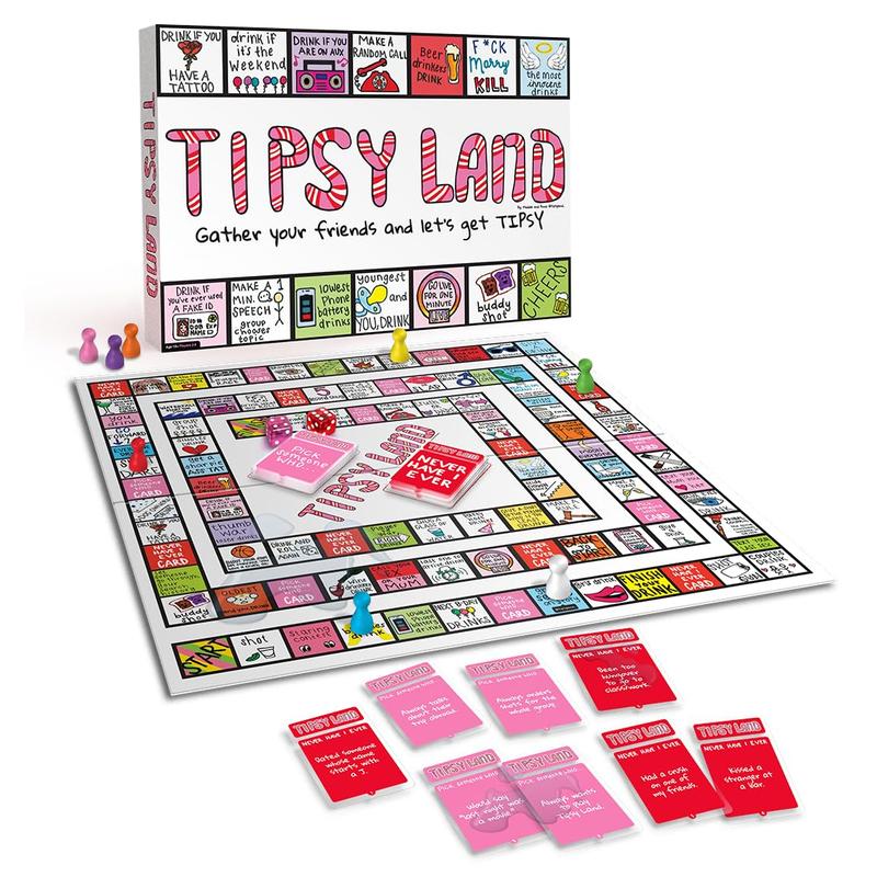 Funny Tipsyland Land Board Game Set Interactive Adult Party Game with Dice Cards and Accessories Perfect for Gatherings Fun Drinking Games Trending on TikTok