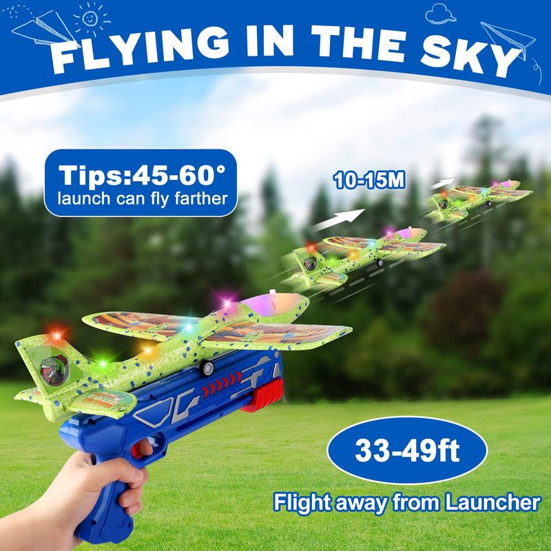 3 Pack Airplane Launcher Toy, 12.6