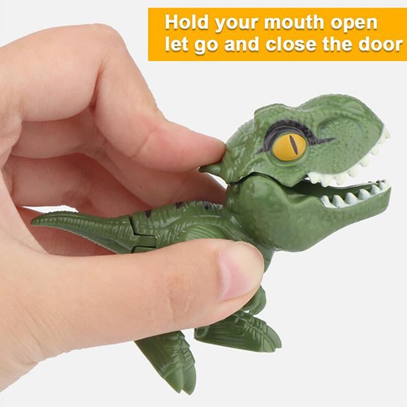 4Pcs 3.2 In Dinosaur Eggs Toys for Kids, Biting Fingers Tyrannosaurus Dinosaur Figure Toys Christmas Party Favors