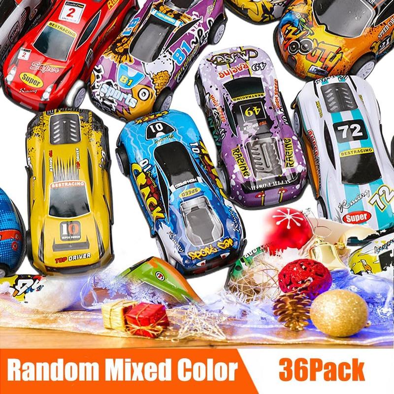 36pcs Pull Back Toy Cars, Mini Diecast Racing Cars Bulk, Party Favor Car Toys, Gift Bag Fillers Kids Toys, Toy Gifts for Boys Girls