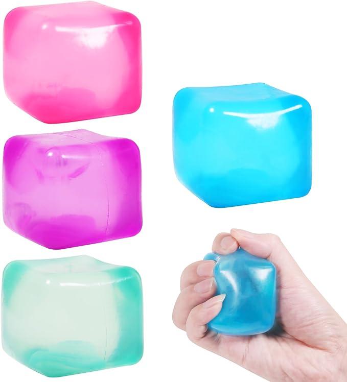 Nice Stress Cube 2rd Generation -Ice Cube Stress Ball-Stress Balls for Adults Stress Relief  - Best-Selling Sensory Toy with -  office toys Super Solid