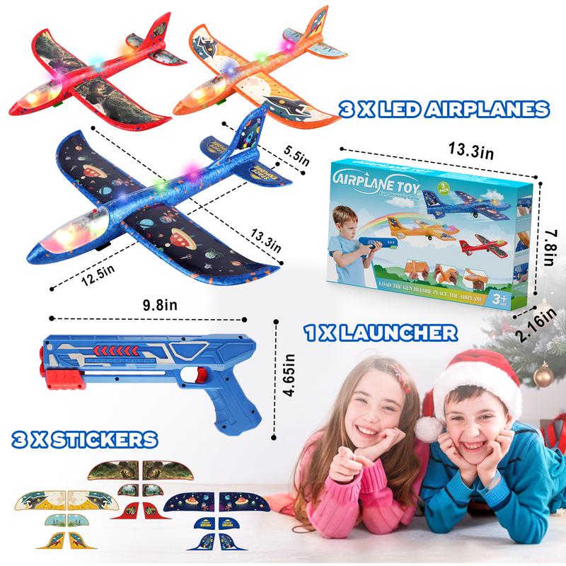 3 Pack Airplane Launcher Toy, 12.6