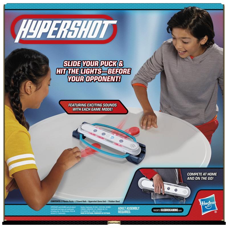 Hypershot Electronic Tabletop Hockey Game, Kids Board Games for 1 to 2 Players, Christmas Gifts for Kids, Ages 8+