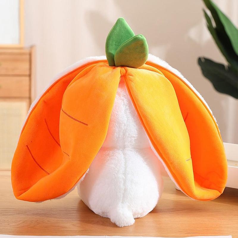 Bunny Plush Strawberry Stuffed Animal Carrot Rabbit Plushie Toy for Kids - Thanksgiving Christmas Gift for Girls