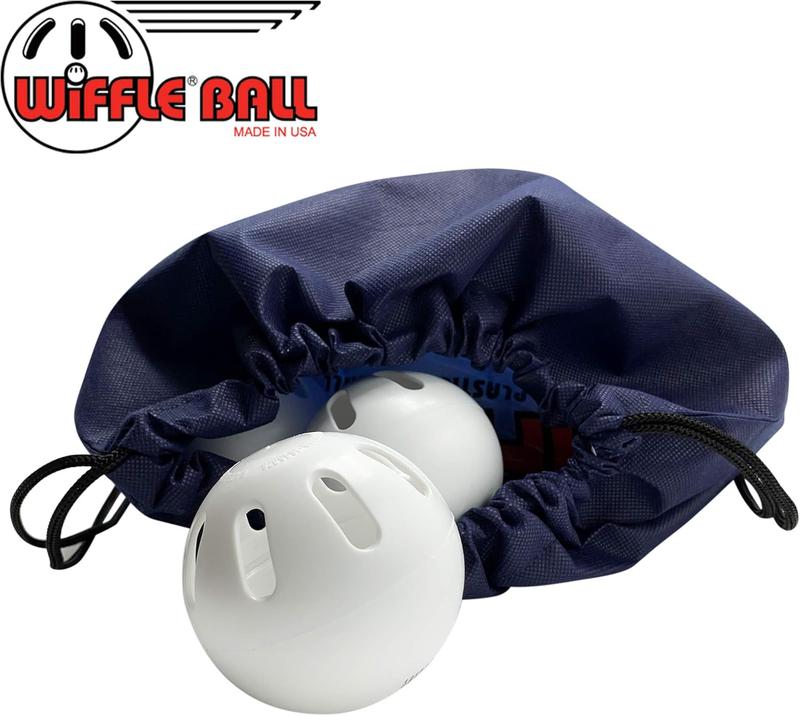 WIFFLE Ball Baseballs Official Size (15 Pack) with Bonus  Drawstring Bag