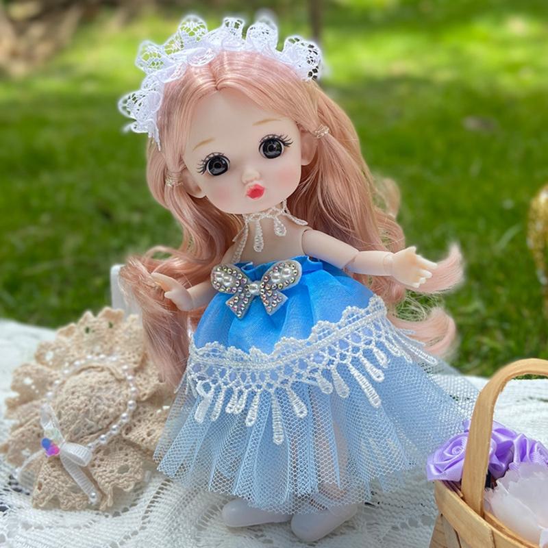 17cm Cute Fashion Girl Dolls Children Princess Play House Toys