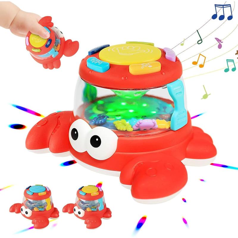 Adorable Crab Toy, Musical Light Up Toys, Fun Crawling Crab Toys for Girls Boys, Learning Toys Christmas Gift