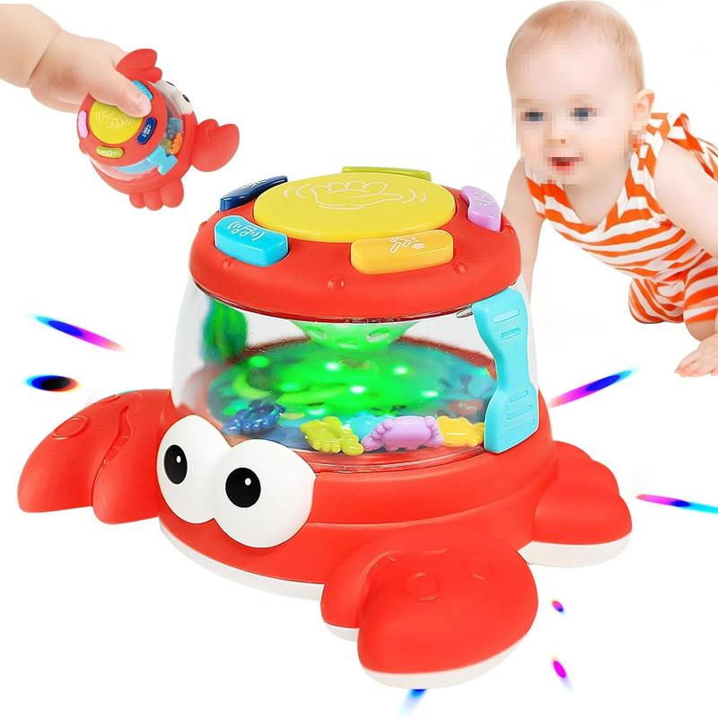 Adorable Crab Toy, Musical Light Up Toys, Fun Crawling Crab Toys for Girls Boys, Learning Toys Christmas Gift