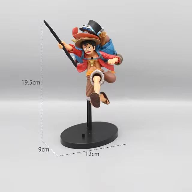 Bandai Figure Set - Three Brothers 3PCS Set: Sabo and Ace Anime Models