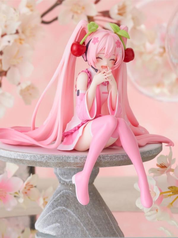 13cm Sakura Hatsune Miku figure, Miku figure,birthday gift desk figurine