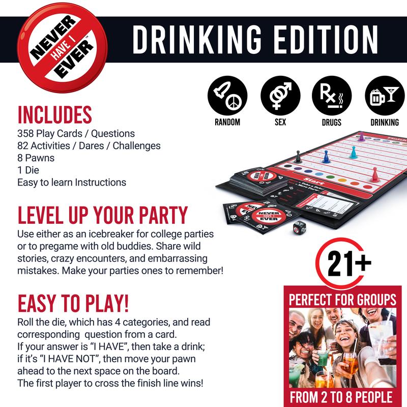 The Outrageous Game of Truth, Adult Drinking Board Game For Wild Game Night With Friends, Ages 21+