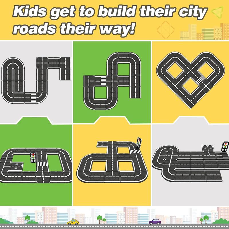 Holiday Haul Deal Coodoo Magnetic Tiles City Road Set Toys Sensory Games Classroom Must Haves Preschool Learning Outdoor Christmas Gift on Sale Building Blocks Construction Toy