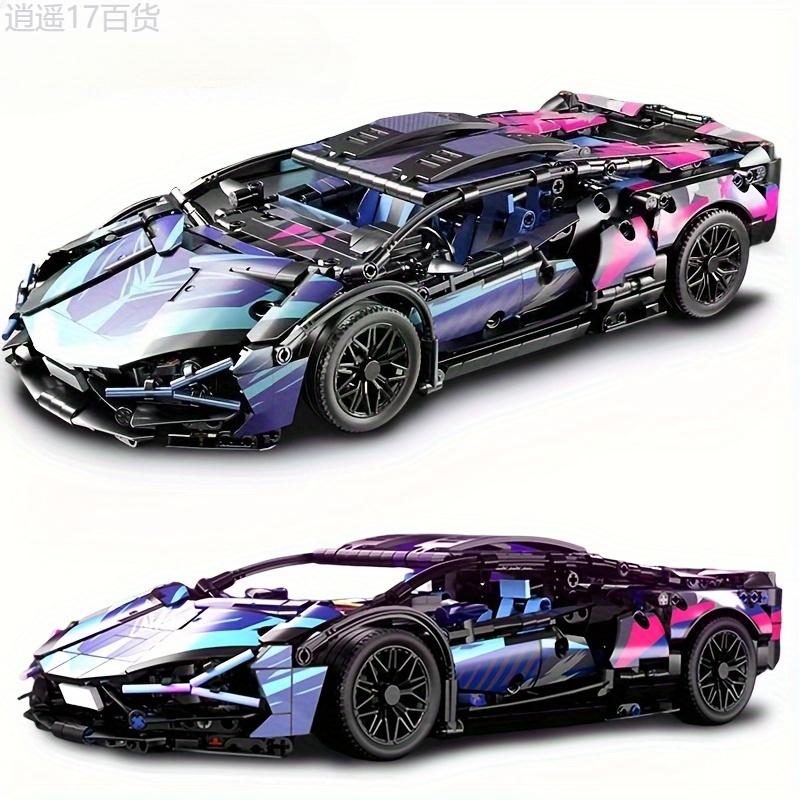 1314 pcs Sports Car Model Building Blocks Kit, 1:14 Scale Sports Car MOC Building Blocks, Collectible Model Cars Set to Build, Birthday Halloween Christmas Gift