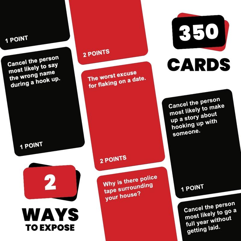 Cancelled Card Game By Do or Drink Party Game