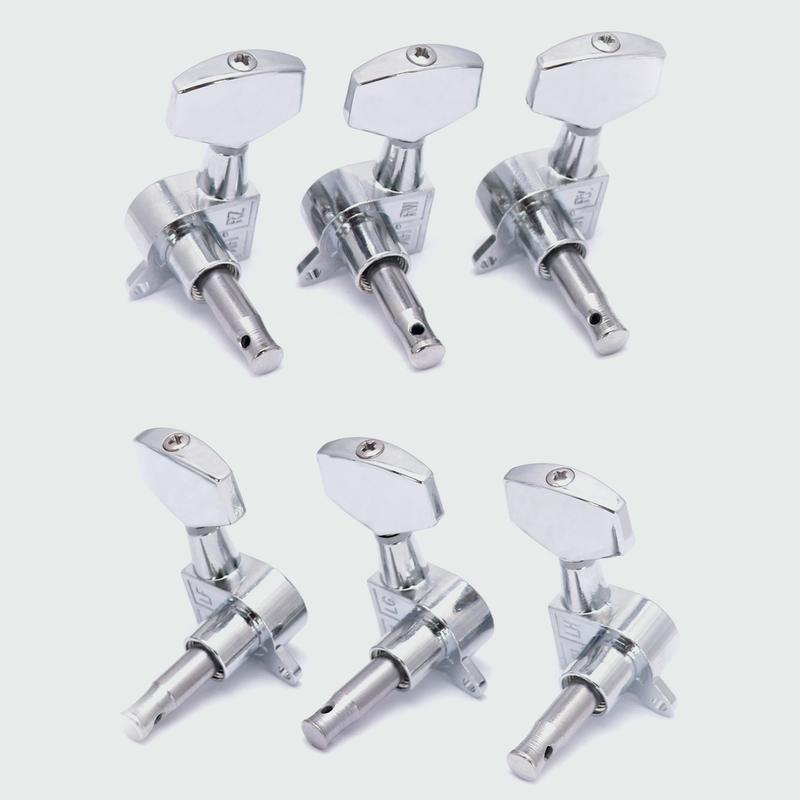 Guitar String Tuning Pegs Tuners Machine Heads Tuning Keys 3L 3R Chrome guitar tuner