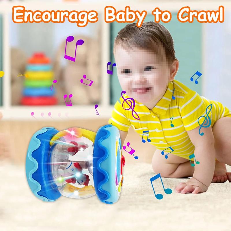 Musical Toys Light Up Musical Drum Toys for Kids, 360 Degree Rotating Projector Toy Birthday Christmas Gifts