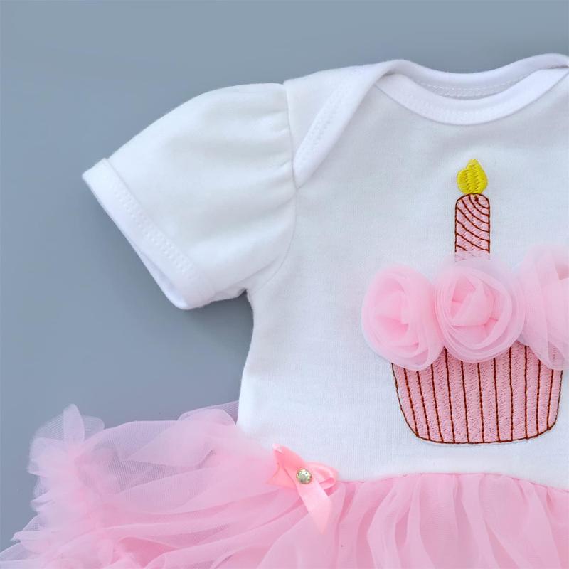 [IN STOCK] Reborn Baby Dolls Clothes for 17-22 Inch Newborn Baby Doll Girl, Baby Doll Clothes Outfit Accessories fit 17-22 Inch Baby Doll Girl (Pink Crown Skirt)