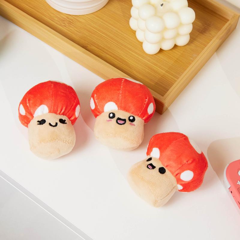 Emotional Support Plush Mushrooms with Unique Expressions