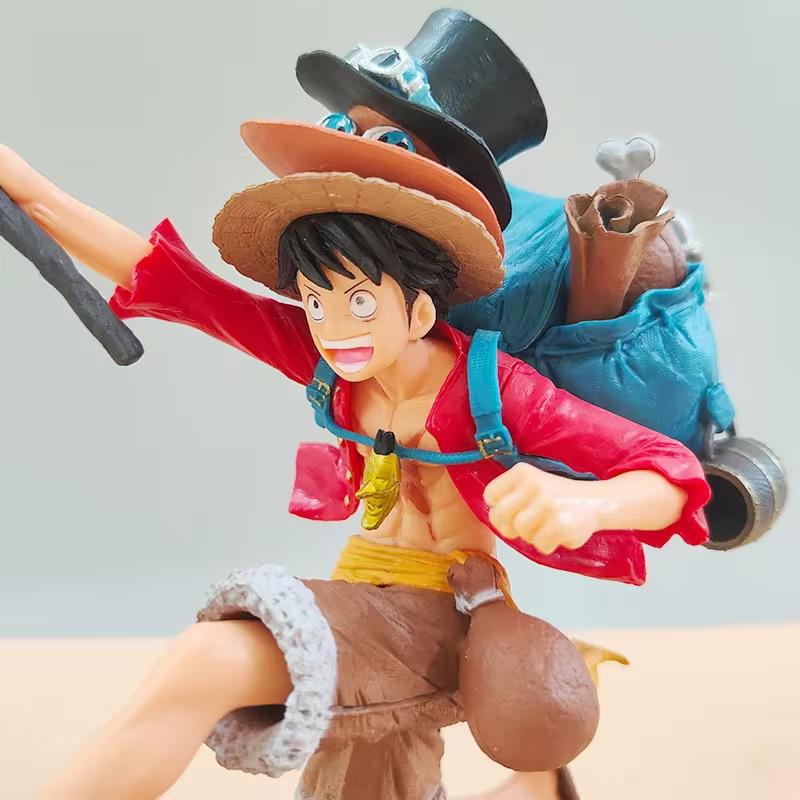 Bandai Figure Set - Three Brothers 3PCS Set: Sabo and Ace Anime Models