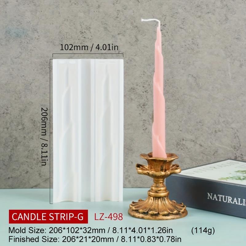 Long Rod Silicone Spiral Candle Mold - Create Unique Cylindrical DIY Candles with Easy Release - Perfect for Homemade Candle Making and Crafting