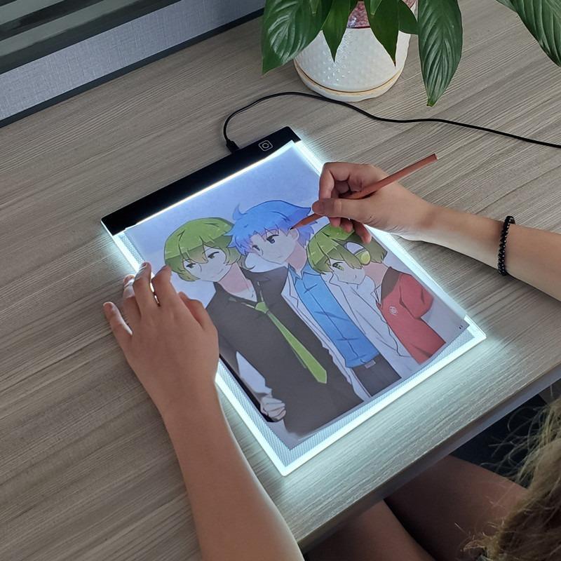 A5 Tablet Drawing Light Toy, 1 Count Three-level Dimming Drawing Copy Pad Board For Kids Gift