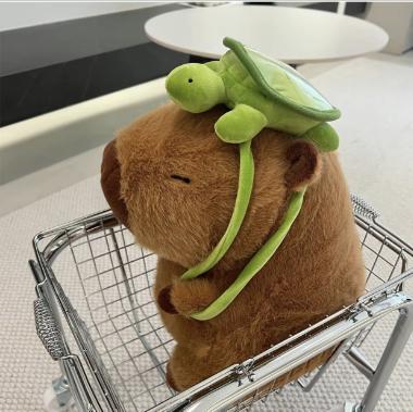 Summer Capybara Plush Toy - Cute Simulation Stuffed Animal for Home Sofa & Bed DecorationSummer Capybara Plush Toy, Cute Simulation Capybara Stuffed Toy, Soft Animals Decoration Toy for Home Sofa & Bed, Pets Plush Toys, Bedroom Decor