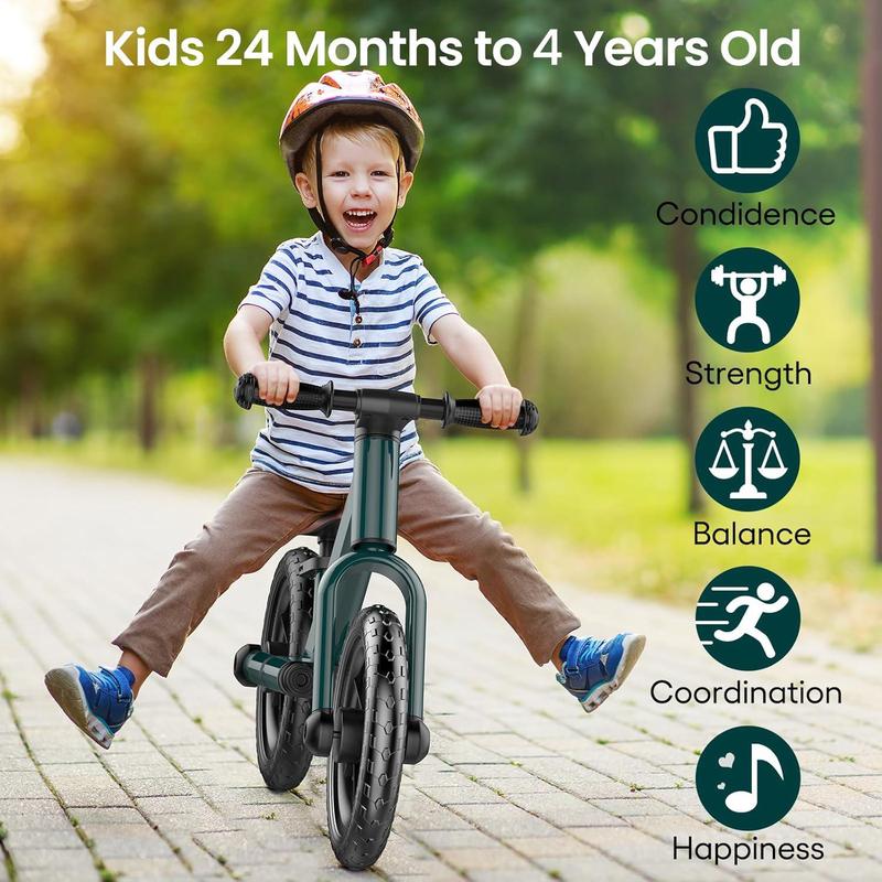 Wudola Balance Bike for Toddlers 2-4, Adjustable Seat, Puncture-Proof Tires, Perfect Birthday & Christmas Gift for Boys & Girls