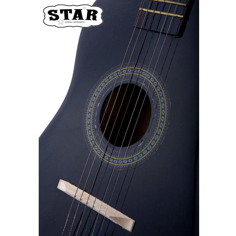 Star Kids Acoustic Toy Guitar 23 Inches Black Color