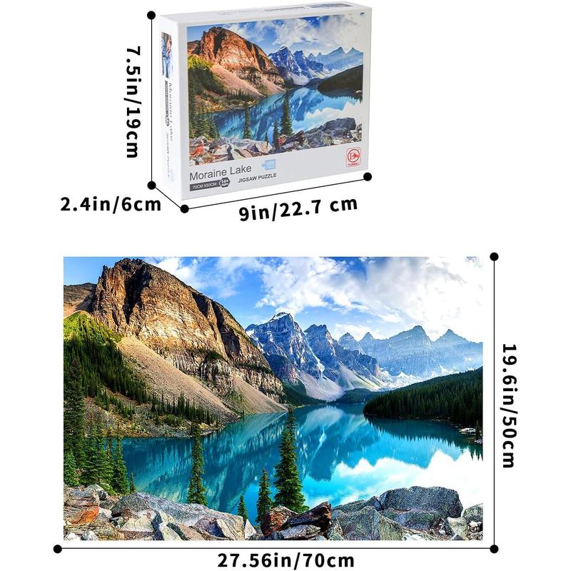 Yundu 1000 Piece Puzzles for Adults, Moraine Lake Jigsaw Puzzle