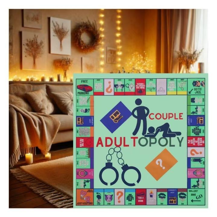 Couple board Card Game - Board Game Props for Date Night - 2 Pieces ,Chrismas Gift