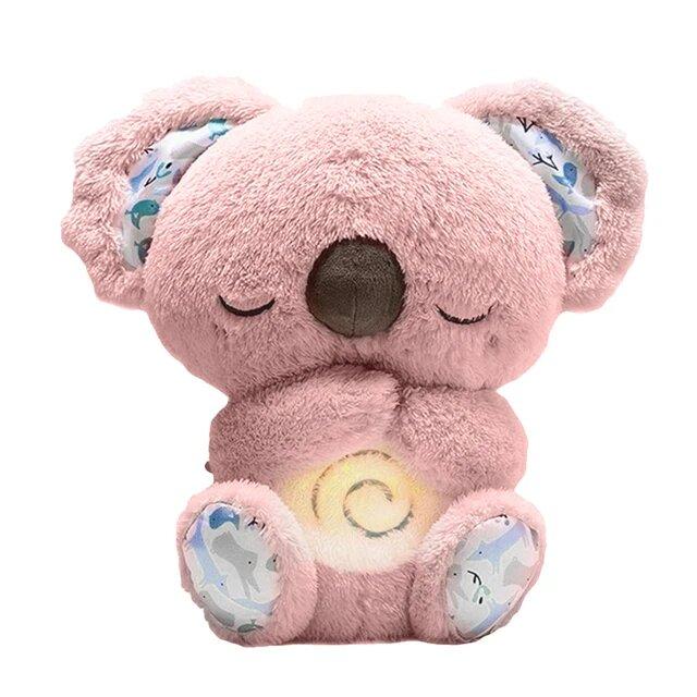 Calming Sleep - Anxiety Relief Otter Soft Stuff Koala Toy - Music Light & Breathing Stuffed Toy For Better Sleep