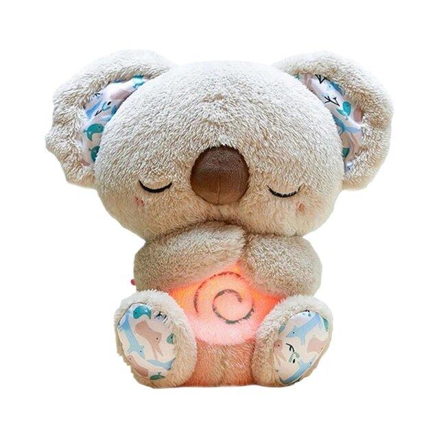 Calming Sleep - Anxiety Relief Otter Soft Stuff Koala Toy - Music Light & Breathing Stuffed Toy For Better Sleep