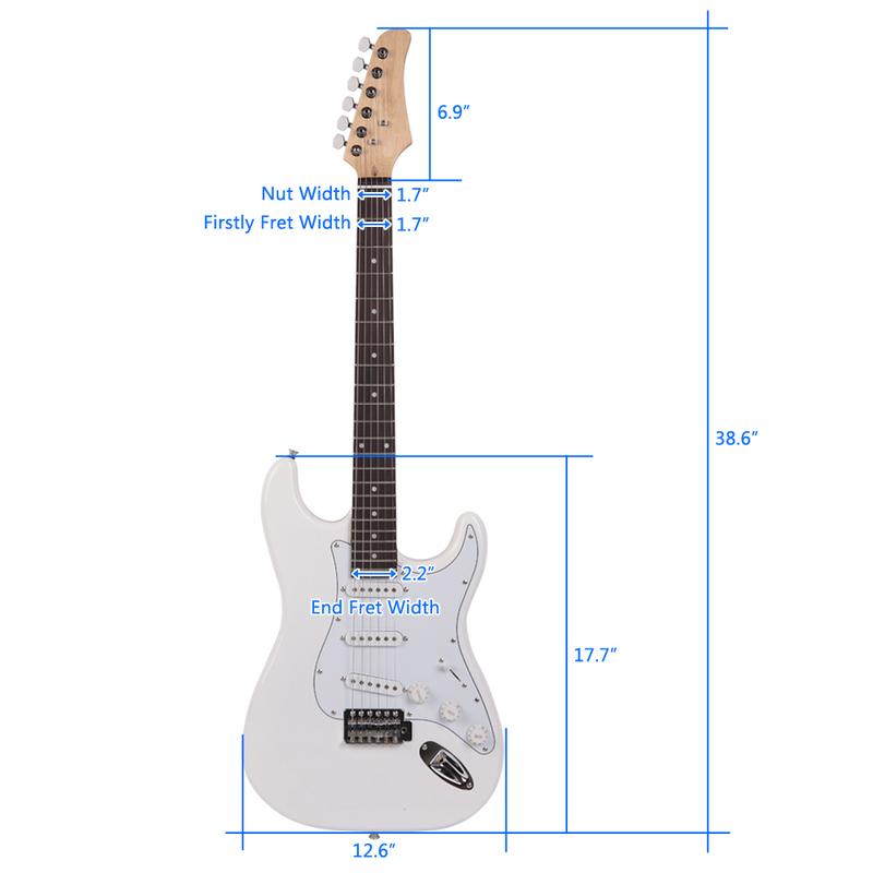 Rosewood Fingerboard Electric Guitar White