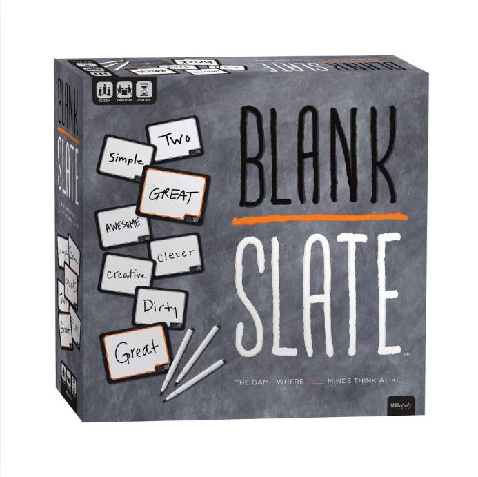 BLANK SLATE - The Game Where Great Minds Think Alike | Fun Family Friendly Word Association Party Game, 3 to 8 players, Black-88