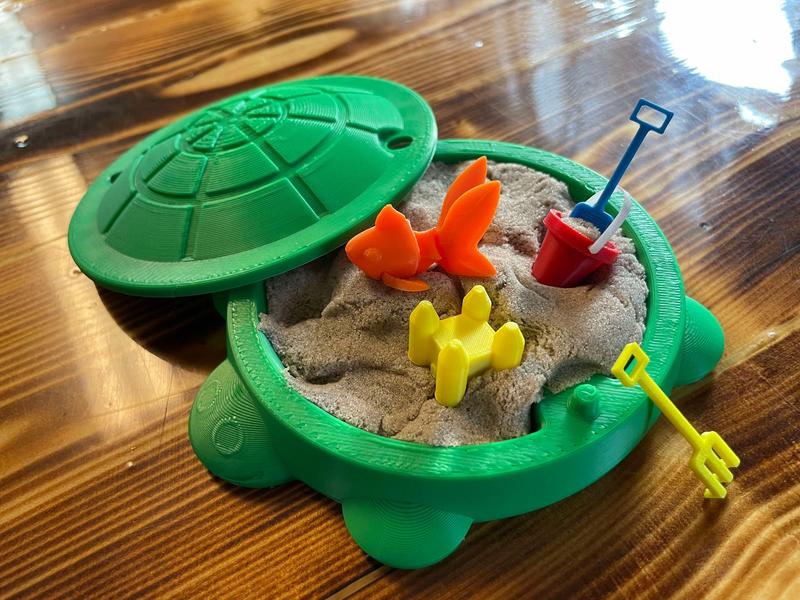 Miniature turtle sandbox fidget  stress relief toy set