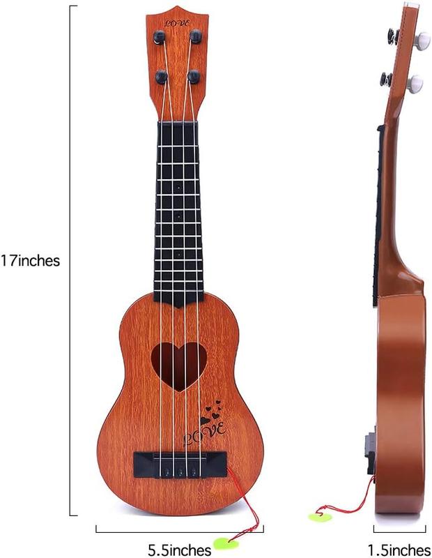 Kids Toy Classical Ukulele Guitar Musical Instrument, Brown