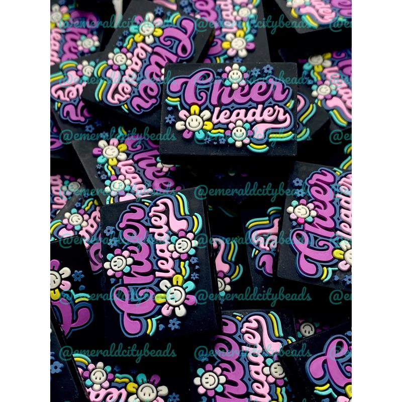 I'm A Cheerleader Silicone Focal Beads - ECBS EXCLUSIVE | Cheerleading Bead | Cheer Gifts