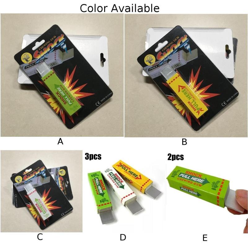 Electric shock chewing gum prank toy close-up magic props street joke funny