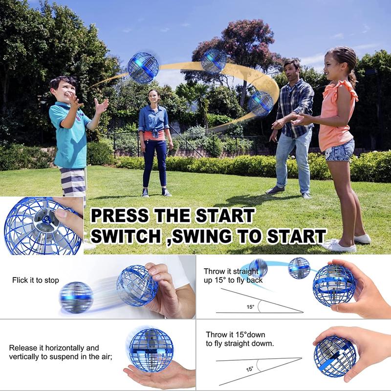 Flying Orb Ball Toy, Hand Drone Orbit, Hand Controlled Boomerang Hover Ball, Cosmic Globe Boomerang Hover Ball Galactic Fidget Spinner, Cool Toys Gift for Boys Girls Teens Outdoor Toys, New Year, Christmas Gifts