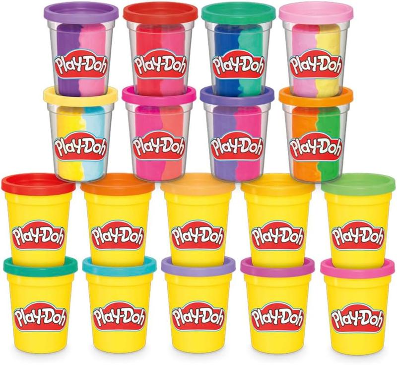 Play-Doh 22 Pack Ultimate Color Variety, Bulk Assorted Colors, 2 & 4 Ounce Modeling Compound Cans, Kids Arts & Crafts, Preschool Toys for 2 Year Old Girls & Boys & Up ( Exclusive)