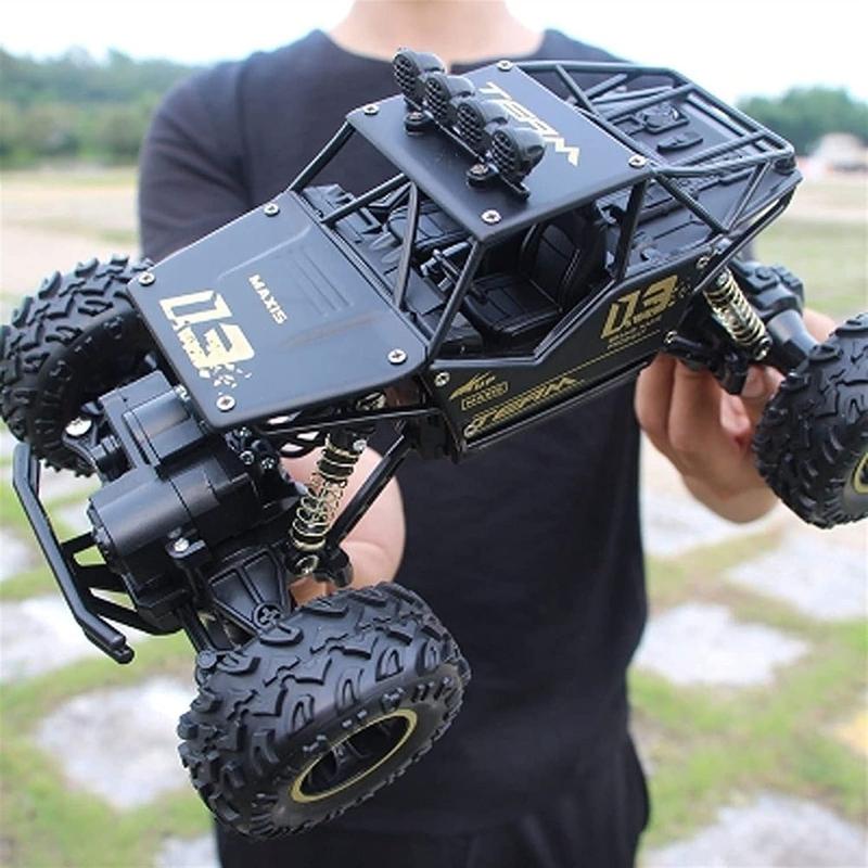 Alloy Off-road Remote Control 4WD High Speed RC Car Boy Big Foot Climbing Racing Children Toys Rechargeable Interactive Toys Competition for Teens 5+ Years Old kids toys