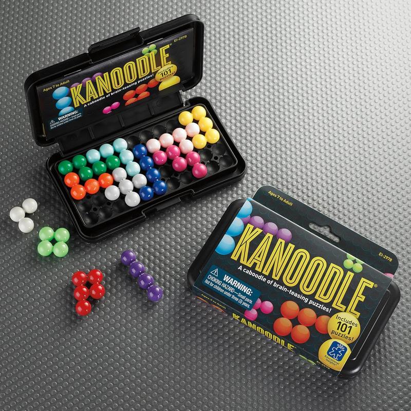 Kanoodle 3D Brain Teaser Puzzle for Ages 7+ Brain Games for Kids and Adults, Travel Games