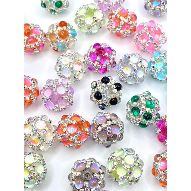 Life is Art, Live Yours in Color Fancy Acrylic Beads | Rhinestone Beads | Fancy Beads