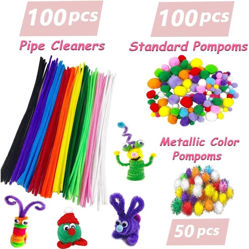 3000Pcs Arts and Crafts Supplies for Kids Crafts for Girls 8-12 Craft Kit with Pipe Cleaners Beads Crafts for Kids DIY School Supplies Set Crafting Box for Girls Boys Age 4-6, 6-8, 8-12 years Gifts