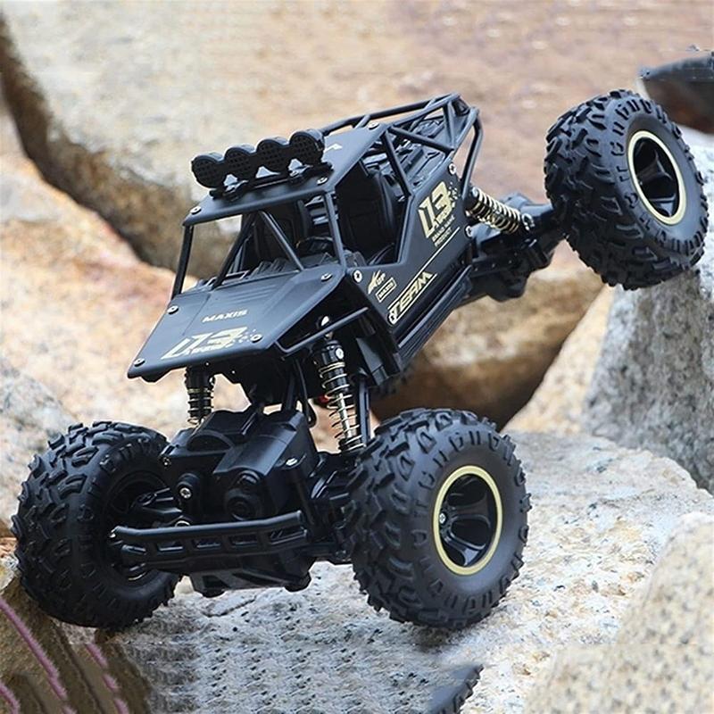 Alloy Off-road Remote Control 4WD High Speed RC Car Boy Big Foot Climbing Racing Children Toys Rechargeable Interactive Toys Competition for Teens 5+ Years Old kids toys