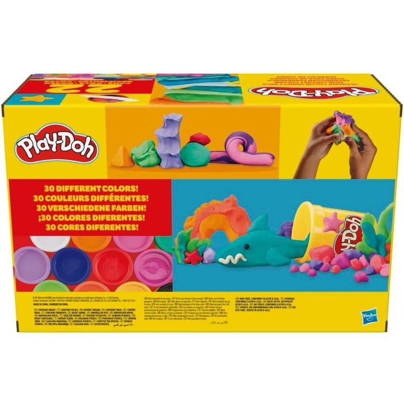 Play-Doh 22 Pack Ultimate Color Variety, Bulk Assorted Colors, 2 & 4 Ounce Modeling Compound Cans, Kids Arts & Crafts, Preschool Toys for 2 Year Old Girls & Boys & Up ( Exclusive)