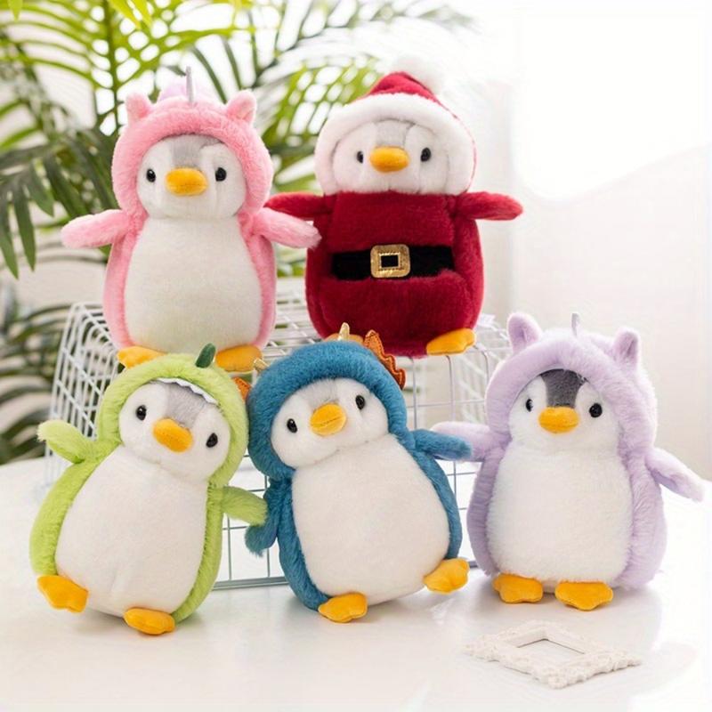 1  2 Pcs 20cm  7.8inch Cute Penguin Doll Dress Up Penguin Plush Toy, Penguin Family, Home Decoration GiftFor Friend Little Decorations for Halloween, Christmas Parties