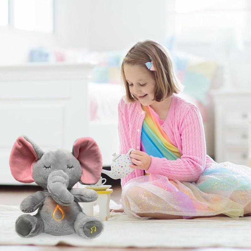 Anxiety Relief Plush Animal Breathing Relief Plush Animal Baby Sound Machine with Sensory Details Music Lights and Rhythmic Breathing Movements