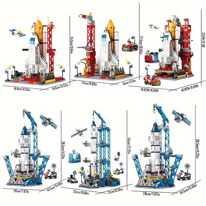 Space Shuttle Launch Center Lunar Lander Model Building Blocks Spacecraft Spaceport Model Rocket Building Blocks Building Toys Christmas Halloween Gift